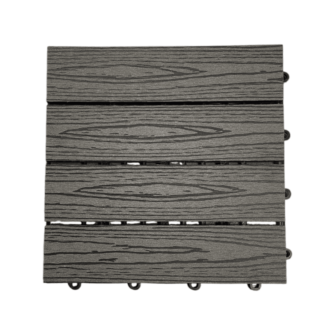 Baldosas Pvc Wpc Deck Encastrable Simil Madera Exterior30x30 - Imagen 3