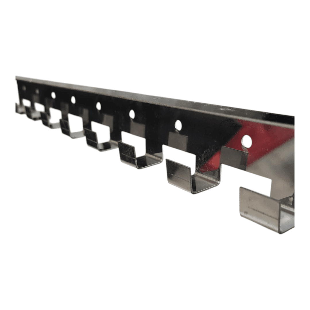 Barral Acero Inoxidable P/cortina Frigorífica 200mm X 1 Mt - Imagen 2