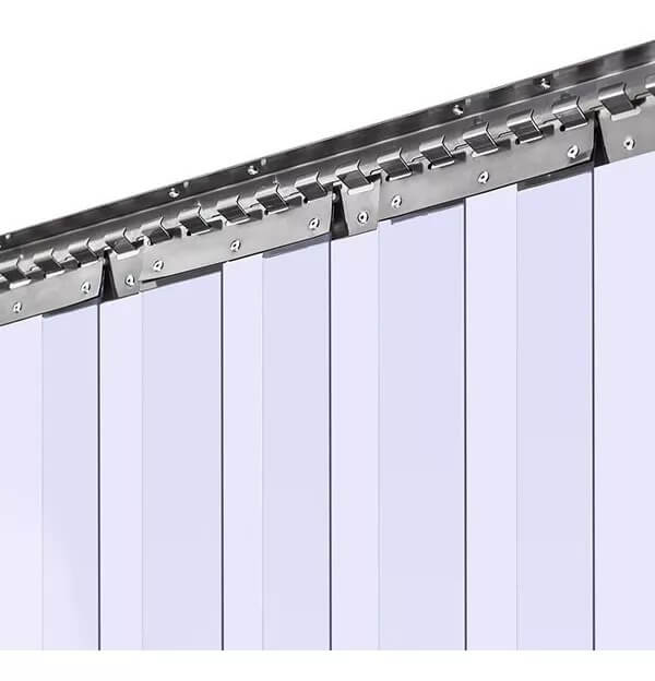 Barral Acero Inoxidable P/cortina Frigorífica 200mm X 1 Mt