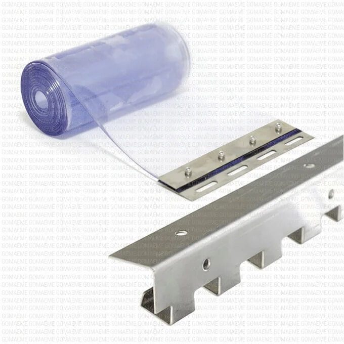 Barral Acero Inoxidable P/cortina Frigorífica 200mm X 1 Mt - Imagen 3