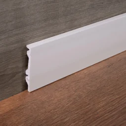 Zocalo Blanco Pvc Eps Pisos Anti Humedad 100mm X 2,50mts