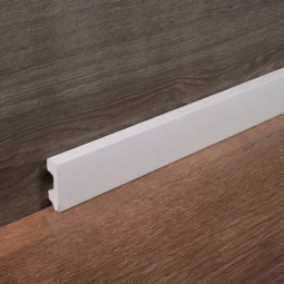 Zocalo Blanco Pvc Eps Pisos Anti Humedad 50mm X 2,50mts