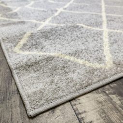 Alternative view of Alfombra Carpeta Diseño Grizzly 5993 Pie Cama 57x90cm Gris claro