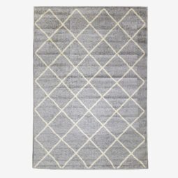 Alfombra Carpeta Diseño Grizzly 5993 Pie Cama 57x90cm Gris claro