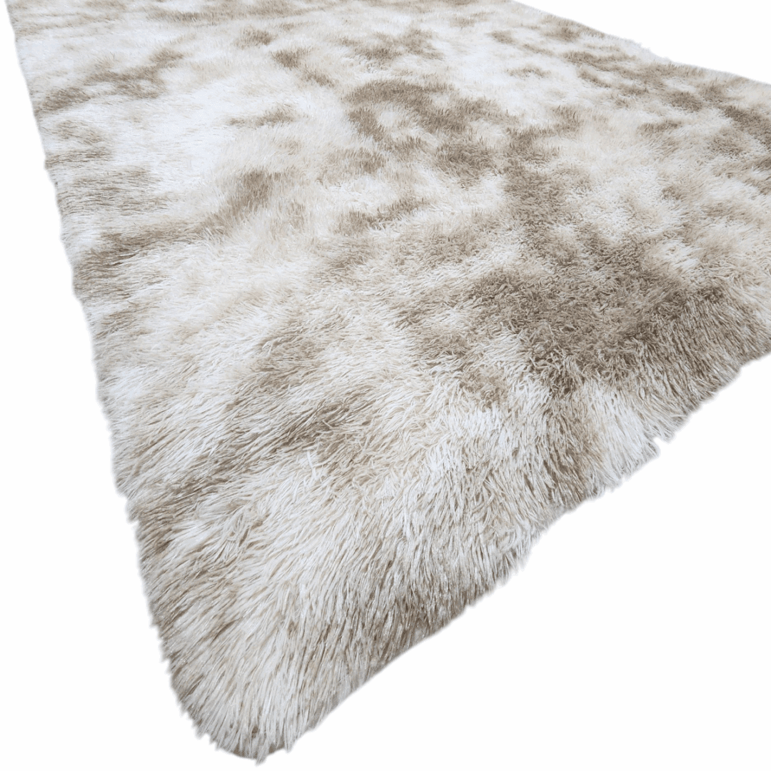 Alfombra Carpeta Pelo Largo Eco Shaggy Piel Beige 1,40 X 2 Mts - Imagen 4