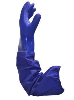Alternative view of Guante Pvc Azul De 70cm De Largo Dps Certificado