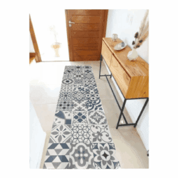 Alternative view of Alfombra Vinilica Deco Cocina Living 60x200cm Calcareo Azul