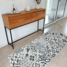 Alternative view of Alfombra Vinilica Deco Cocina Living 60x100cm Calcareo Azul