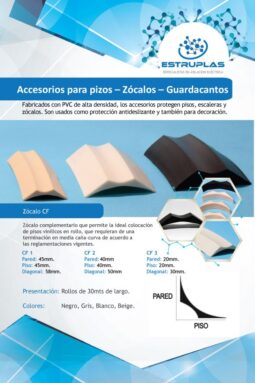 Alternative view of Zócalo Pvc Sanitario Curvo Piso Terminacion 50mm X Mt