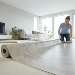 Alternative view of Piso Vinilico En Rollo 1,5mm Espesor Mt2 Simil Ceramico Gris