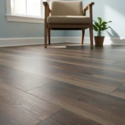 Piso Vinilico En Rollo 2,4 Mm Espesor Mt2 Simil Madera Brown