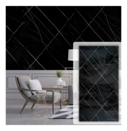 Alternative view of Placa Uv Revestimiento Pared Pvc Simil Marmol 1,22 X 2,44 Cm Negro