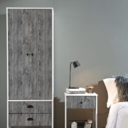 Pvc Vinilo Autoadhesivo Contact Simil Madera Roble Gris 60cm X 5 Mts