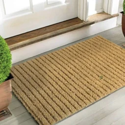 Felpudo Alto Transito Base Goma Color Coco Beige 50x100cm