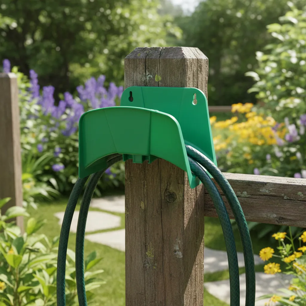 Soporte De Pared Pvc Plástico Para Manguera Jardín Premium - Imagen 4
