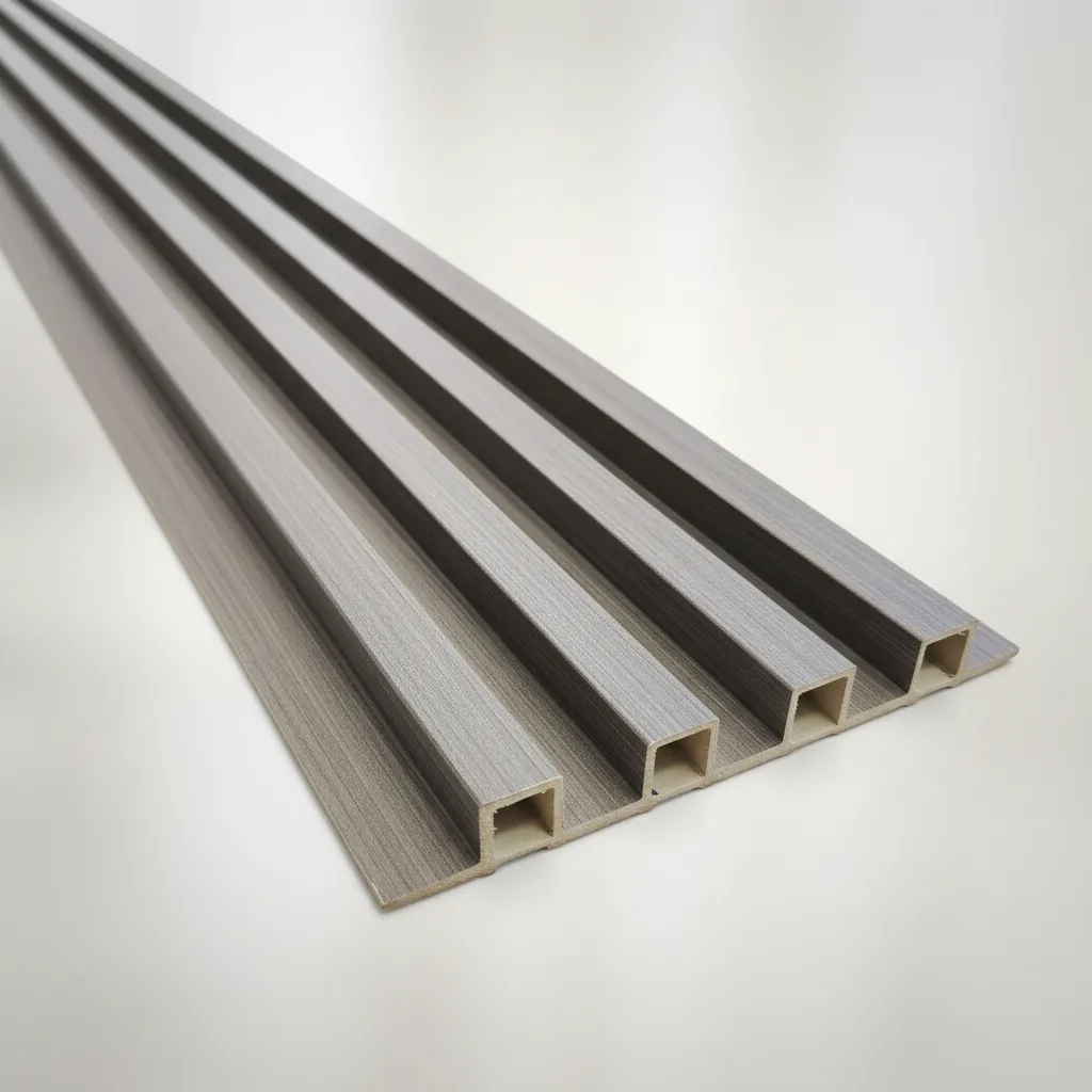 Revestimiento De Pared Wall Panel Wpc Simil Madera Interior Gris - Imagen 3