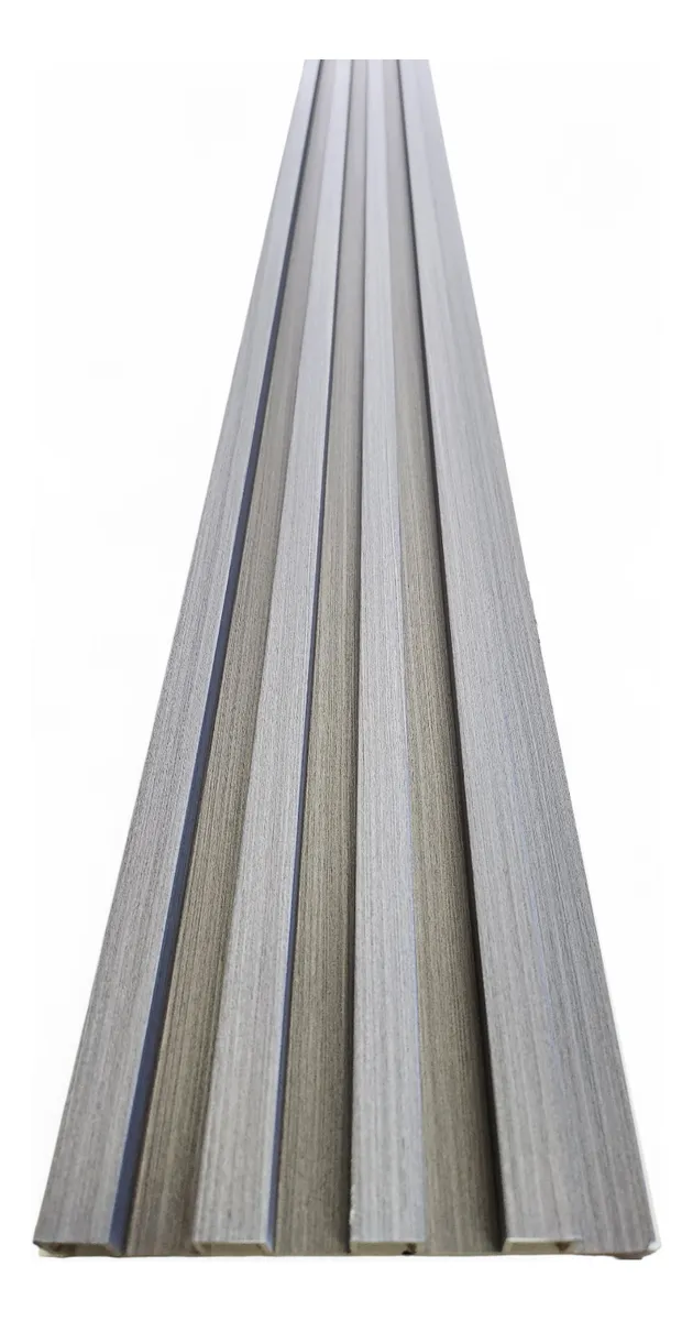 Revestimiento De Pared Wall Panel Wpc Simil Madera Interior Gris - Imagen 5