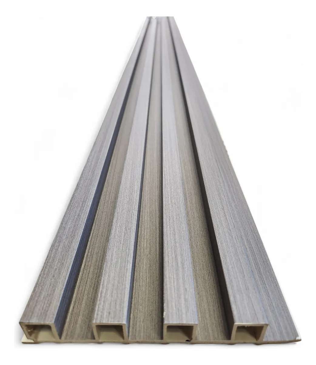 Revestimiento De Pared Wall Panel Wpc Simil Madera Interior Gris - Imagen 4