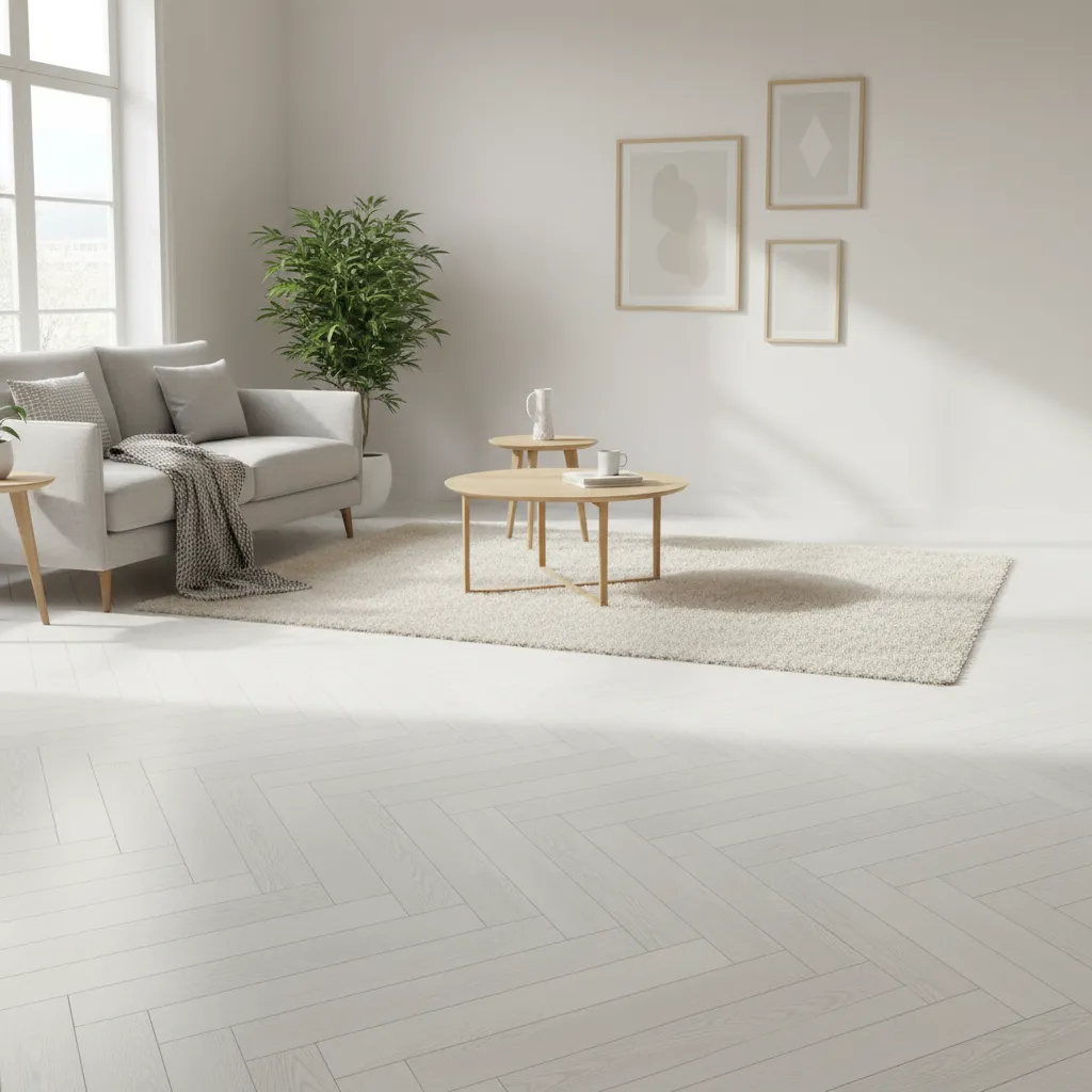 Piso Vinilico En Rollo 2,5mm Madera Blanca Parquet X Mt2 - Imagen 3