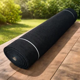 Media Sombra Negra Tejido Rollo 4,20 De Ancho X 100 MetroS 80%