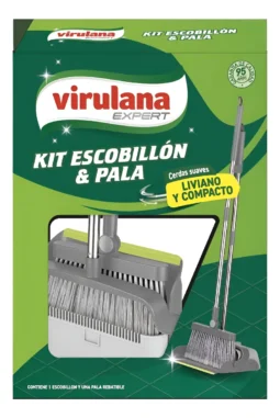 Kit Escobillon Y Pala Virulana Expert Cerdas Suaves