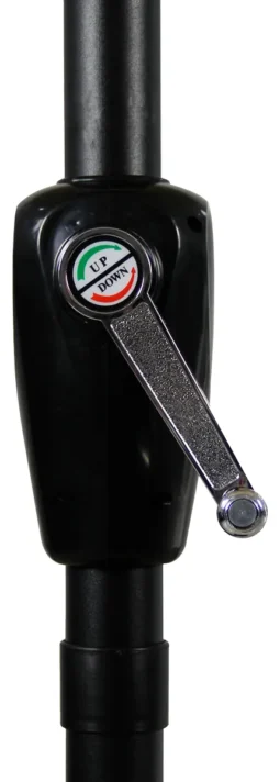 Alternative view of Sombrilla Jardin Central Aluminio 3m Kushiro Led Solar Natural Lisa