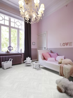 Alternative view of Piso Vinilico En Rollo 2,5mm Madera Blanca Parquet X Mt2