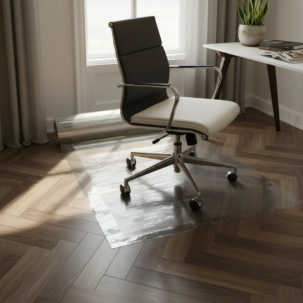 Camino Pvc Transparente Protector Piso Alfombra 68cm X Mt - Imagen 7