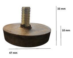 Alternative view of Regaton Goma Regulable Rosca Pata 3/8 10mm X 12 Unidades