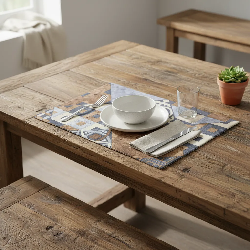 4 Individuales De Mesa Vinilico Deco Impermeable 50cm X 33cm Zaragoza - Imagen 4
