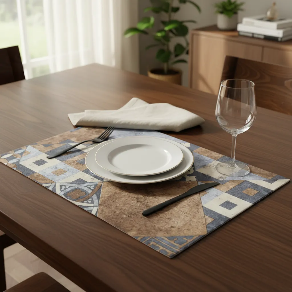 4 Individuales De Mesa Vinilico Deco Impermeable 50cm X 33cm Zaragoza - Imagen 3