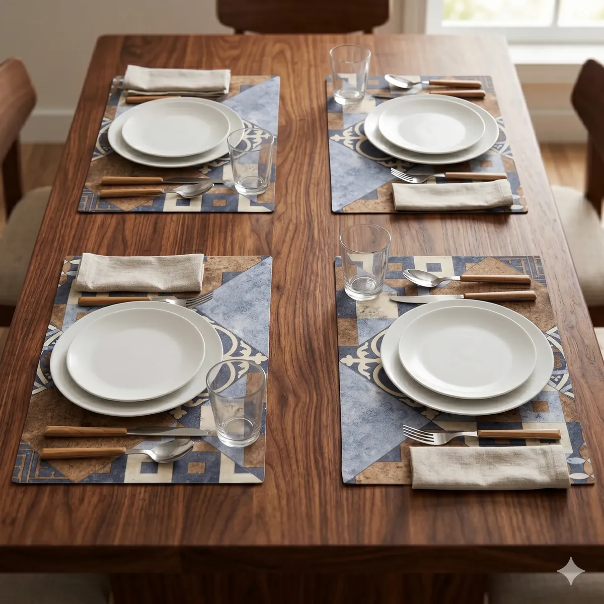 4 Individuales De Mesa Vinilico Deco Impermeable 50cm X 33cm Zaragoza