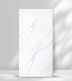 Placa Uv Revestimiento Pared Pvc Simil Marmol 1,22 X 2,44 Cm Blanca Alba