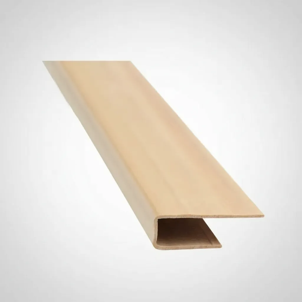 Perfil Borde J Machimbre Pvc Cielorraso Marron Claro X 2,80mt - Imagen 3