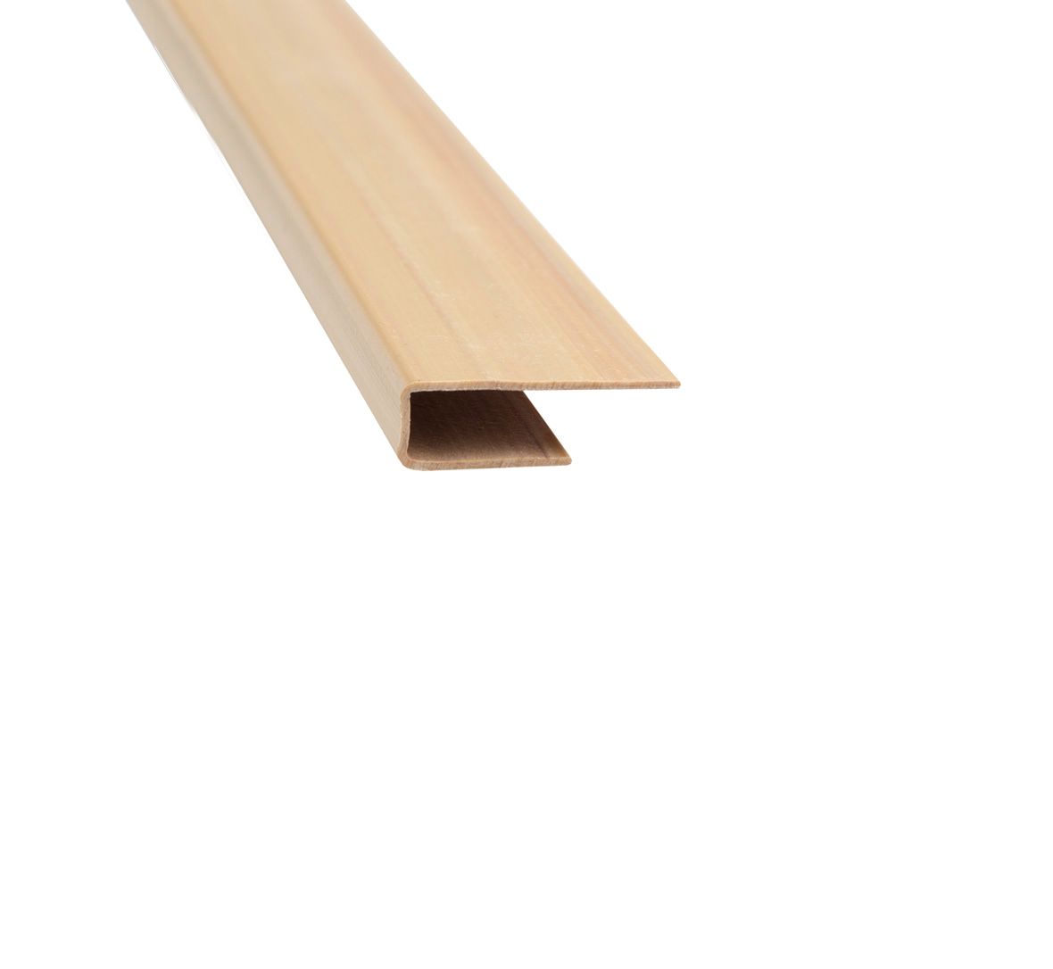 Perfil Borde J Machimbre Pvc Cielorraso Marron Claro X 2,80mt - Imagen 2