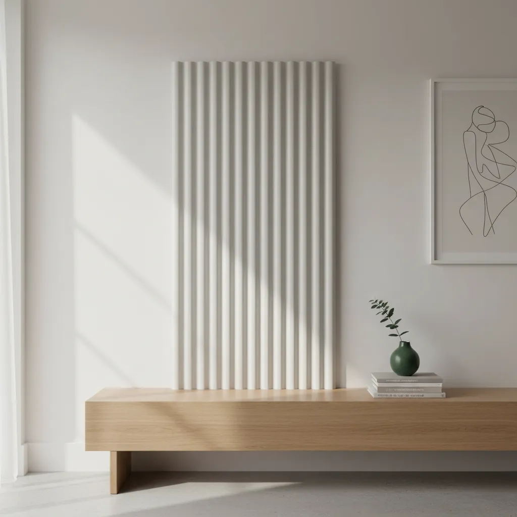 Revestimiento Pared Wall Panel Wpc Redondeado 16x270cm Perla
