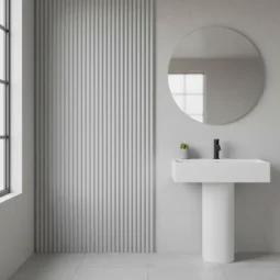 Revestimiento Pared Wall Panel Wpc Redondeado 16x270cm Aqua