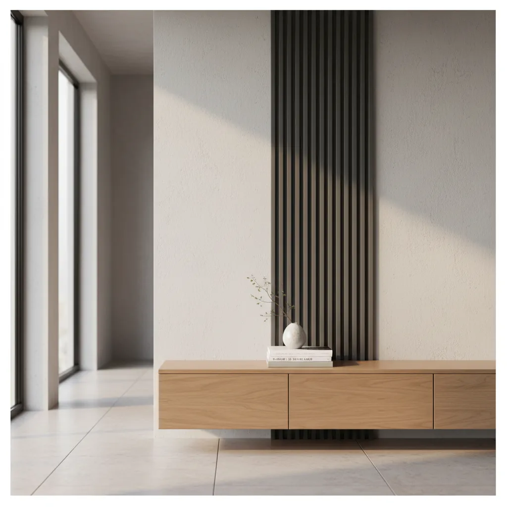 Revestimiento De Pared Wall Panel Wpc Simil Madera Interior Negro
