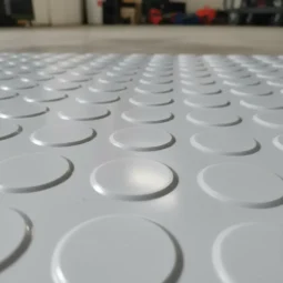 Alternative view of Piso De Goma Moneda Gris Circulo 3mm Ancho 1 Mt Lineal