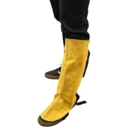 Polaina Cuero Descarne Soldador Hilo Kevlar X Par