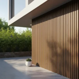 Wall Panel Exterior Uv Revestimiento Pared 22x290cm Roble