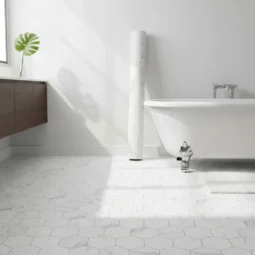 Piso Vinilico En Rollo 2,6mm Tarkett Haxagono Oro Marmol Mt2