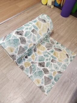 Camino Antideslizante Esponjoso Foam Ancho 65cm Diseño X Mtl Piedras - Imagen 4