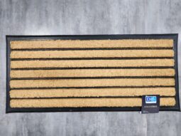 Felpudo Coco Stripe Entrada Casa Alto Transito Goma 45x100cm