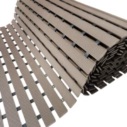Camino Enrollable Simil Deck Pvc Antideslizante 61cm X Mt Marron