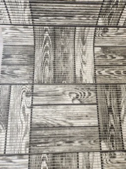 Camino Antideslizante Esponjoso Foam Ancho 65cm Diseño X Mtl Parquet - Imagen 5