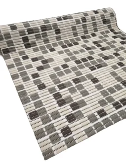 Alternative view of Camino Antideslizante Vinilico Espumado Esponjoso Ancho 65cm Beige Cuadrados