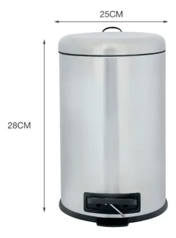 Alternative view of Tacho Cesto Basura Safira Mor 12l Con Pedal Cubo Interno