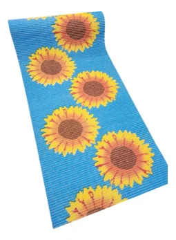 Camino Antideslizante Esponjoso Foam Ancho 65cm Diseño X Mtl Girasoles - Imagen 4